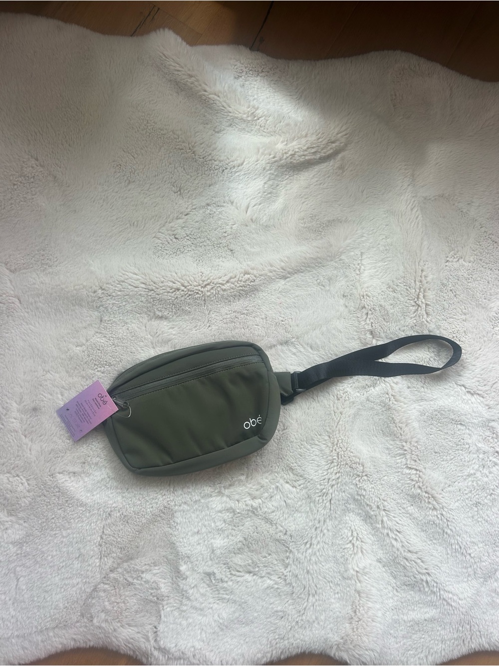 obe Olive Green Crossbody Belt Bag NWT